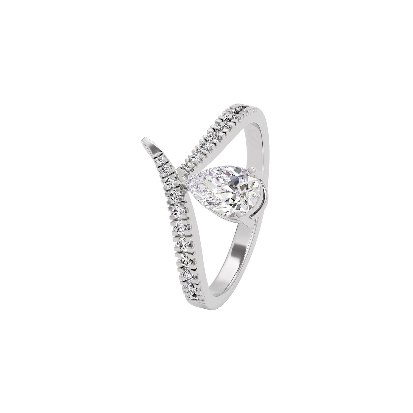 Sublime Splendor Diamond Ring 18 KT / White Gold / 22