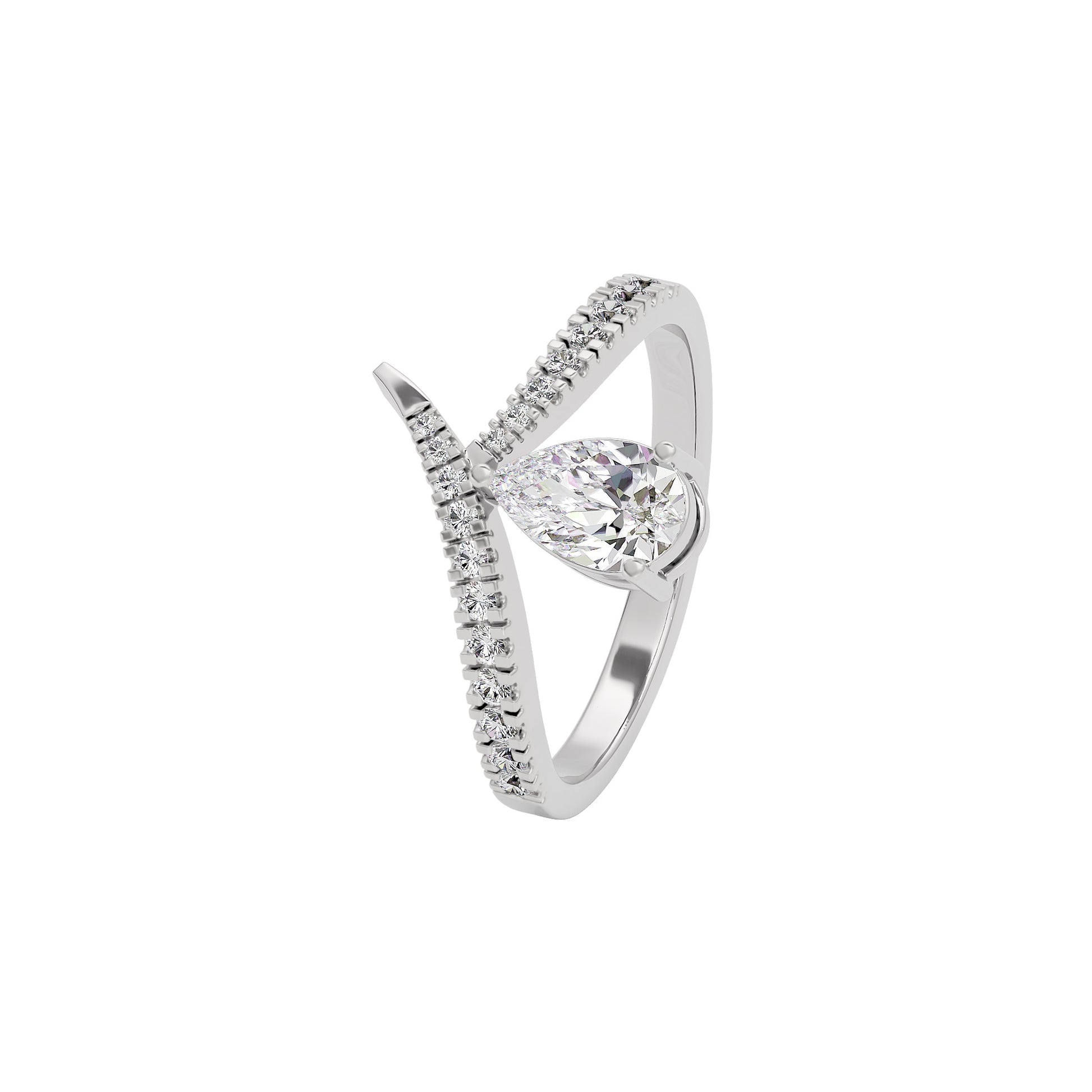 Sublime Splendor Diamond Ring 18 KT / White Gold / 22
