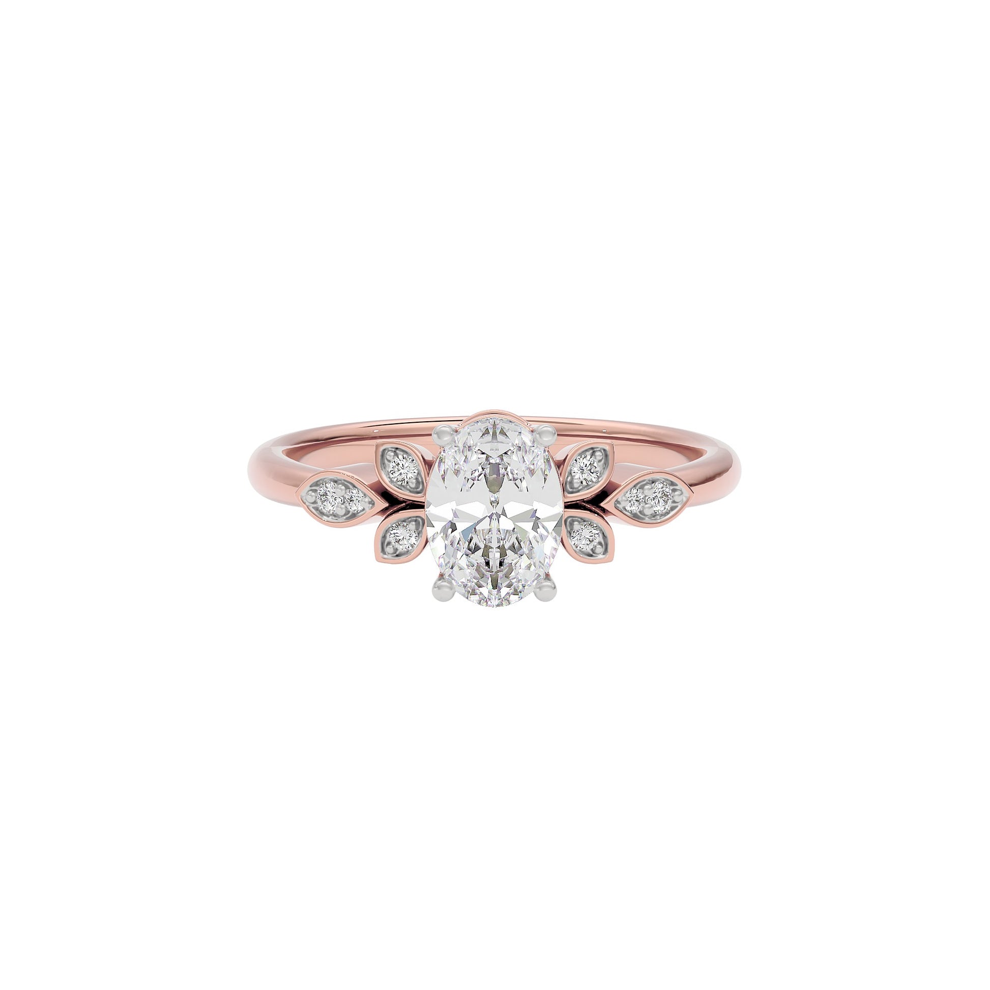 Enchanting Aura Diamond Ring 18 KT / Rose Gold / 22
