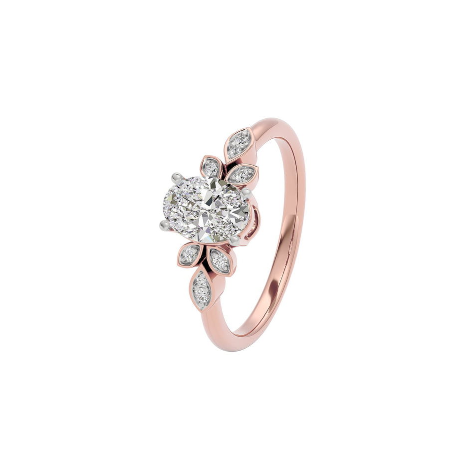 Enchanting Aura Diamond Ring 18 KT / Rose Gold / 22
