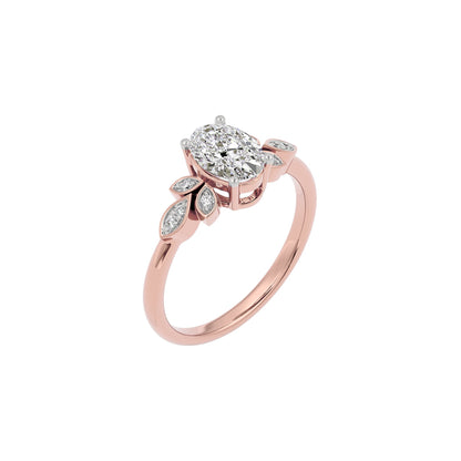 Enchanting Aura Diamond Ring 18 KT / Rose Gold / 22