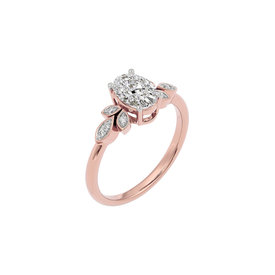 Enchanting Aura Diamond Ring 18 KT / Rose Gold / 22