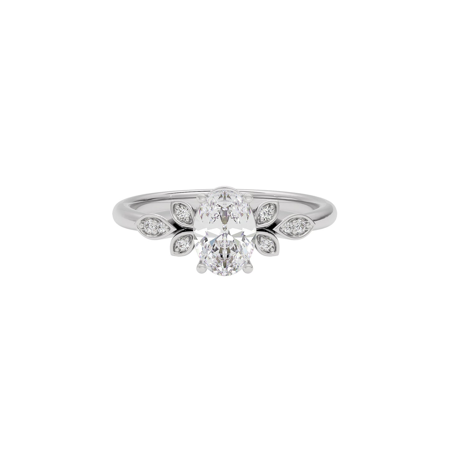 Enchanting Aura Diamond Ring 18 KT / White Gold / 22