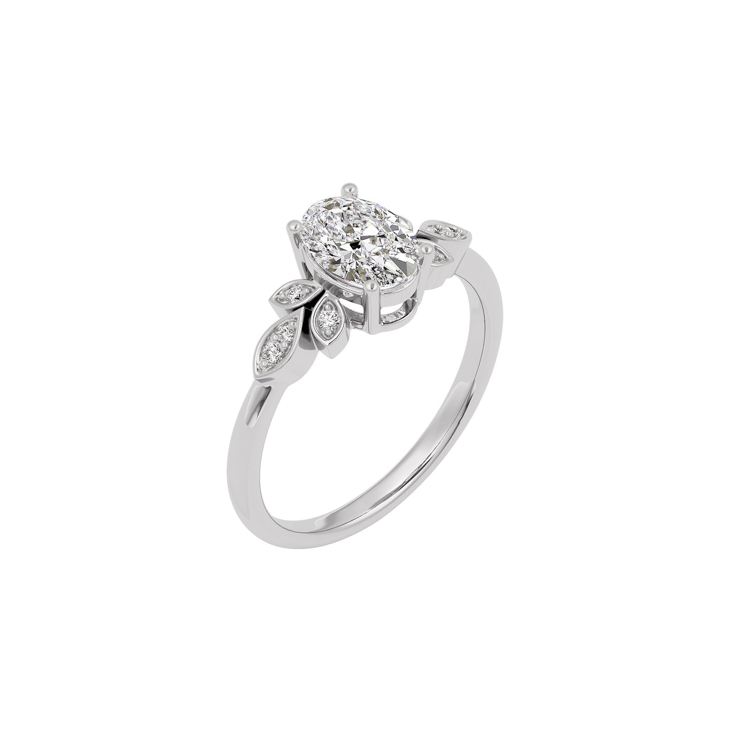 Enchanting Aura Diamond Ring 18 KT / White Gold / 22