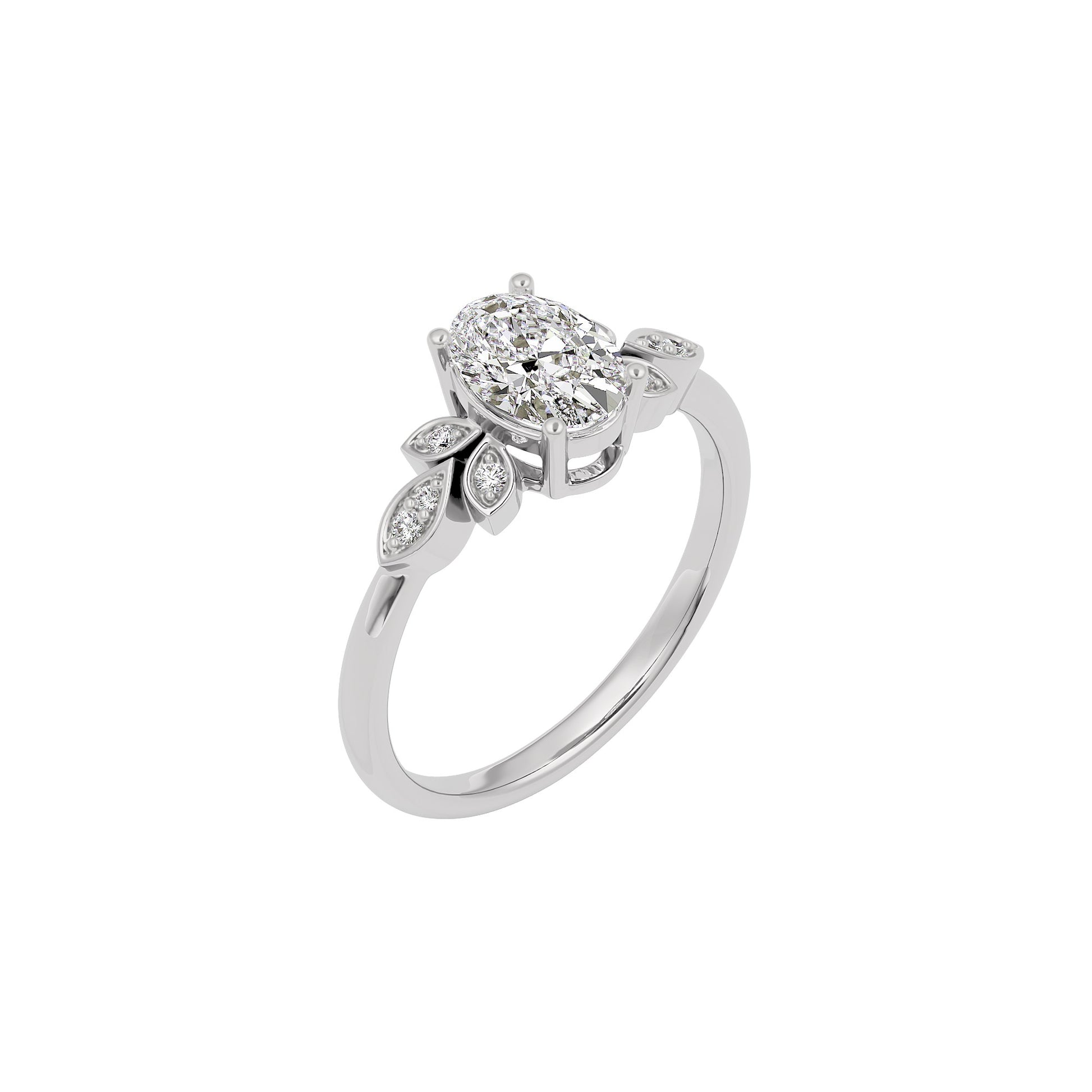 Enchanting Aura Diamond Ring 18 KT / White Gold / 22