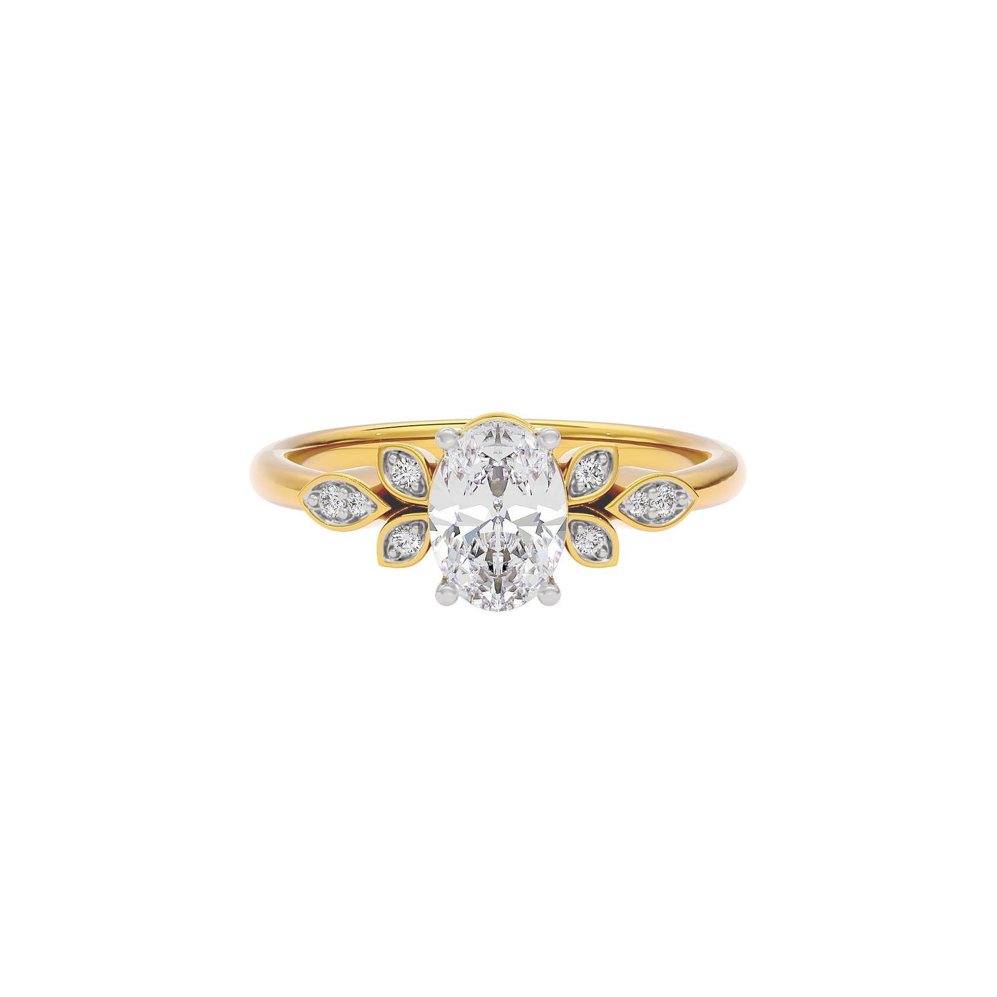 Enchanting Aura Diamond Ring 18 KT / Yellow Gold / 22