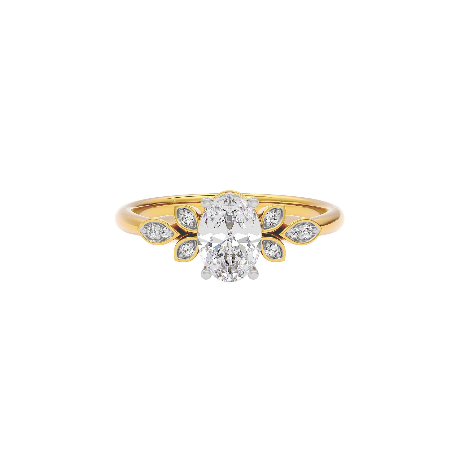 Enchanting Aura Diamond Ring 18 KT / Yellow Gold / 22