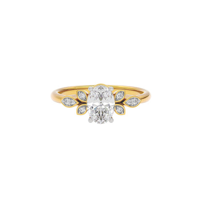 Enchanting Aura Diamond Ring 18 KT / Yellow Gold / 22