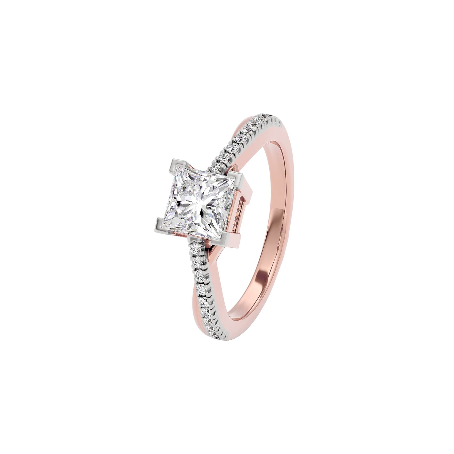 Tranquil Tides Diamond Ring 18 KT / Rose Gold / 22