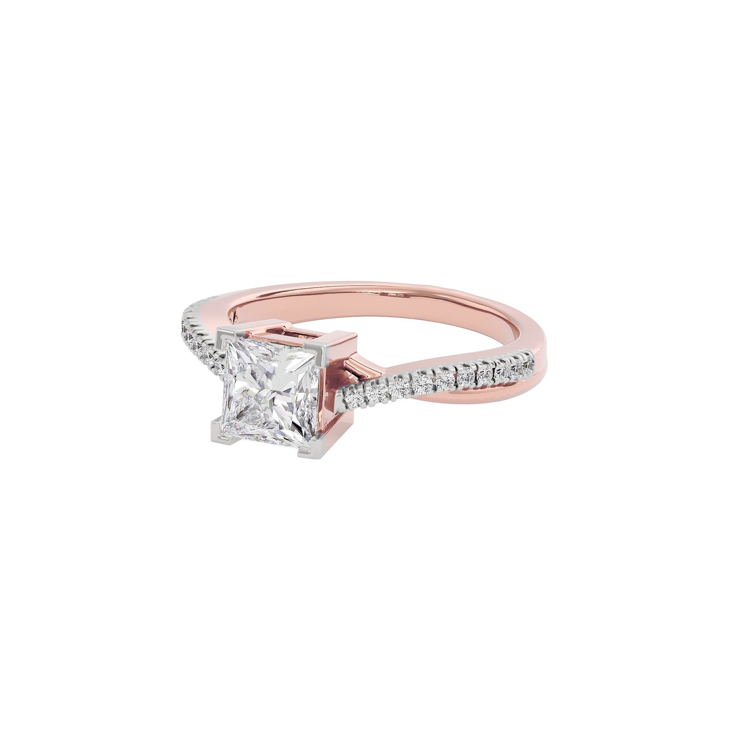 Tranquil Tides Diamond Ring 18 KT / Rose Gold / 22