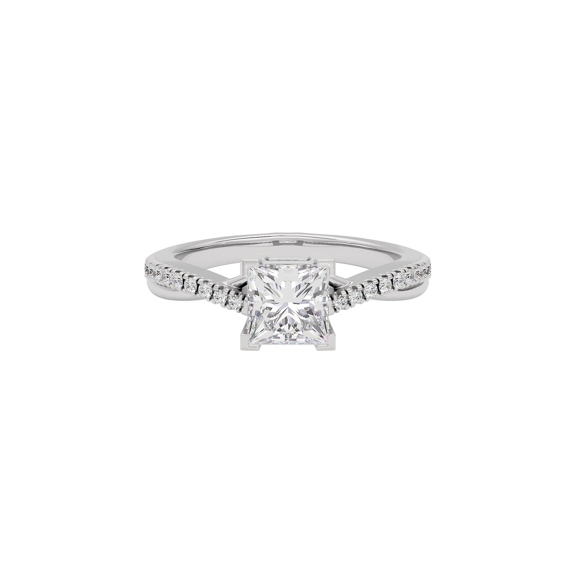 Tranquil Tides Diamond Ring 18 KT / White Gold / 22