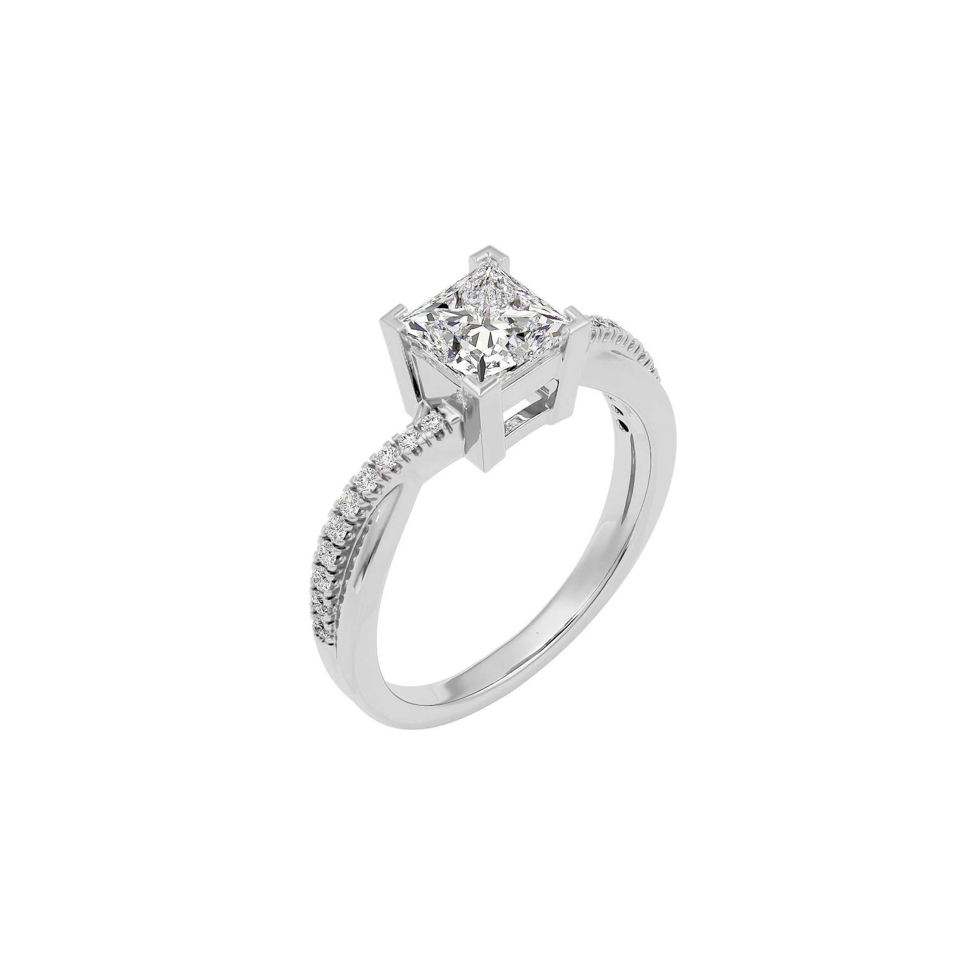Tranquil Tides Diamond Ring 18 KT / White Gold / 22