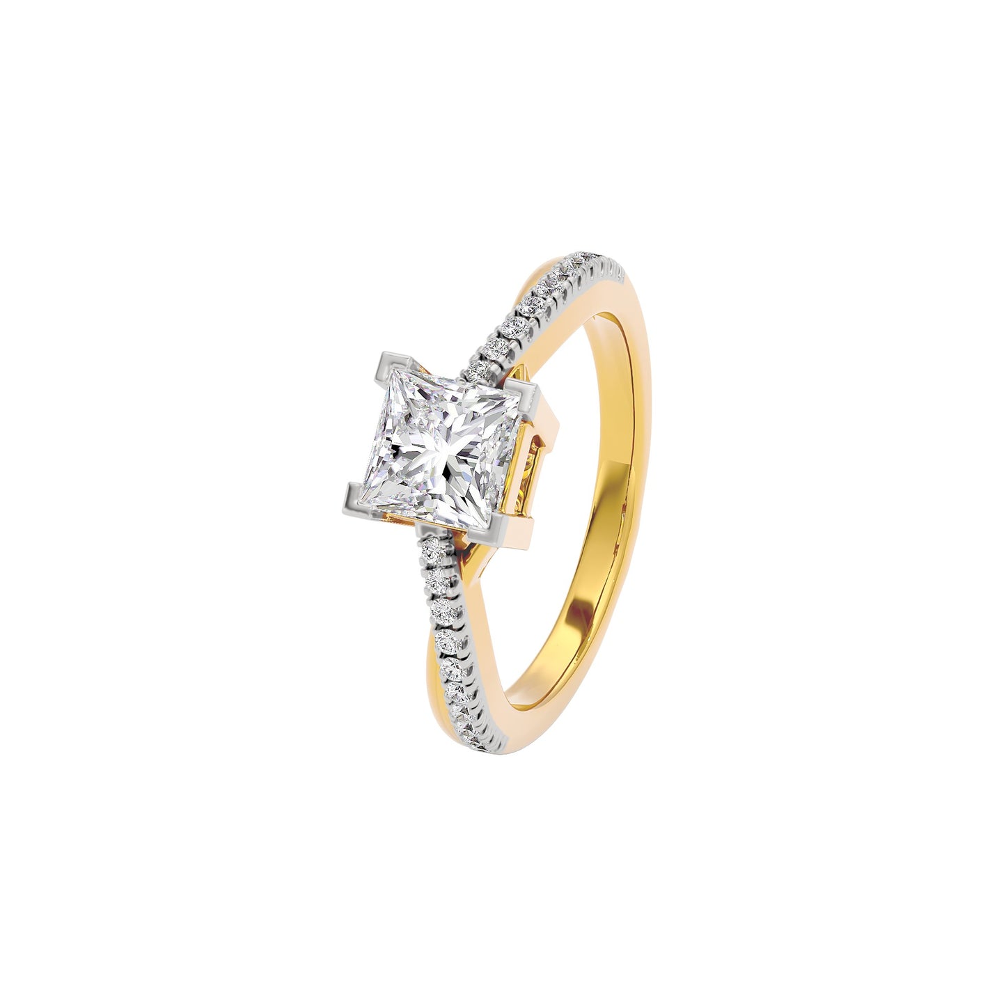 Tranquil Tides Diamond Ring 18 KT / Yellow Gold / 22