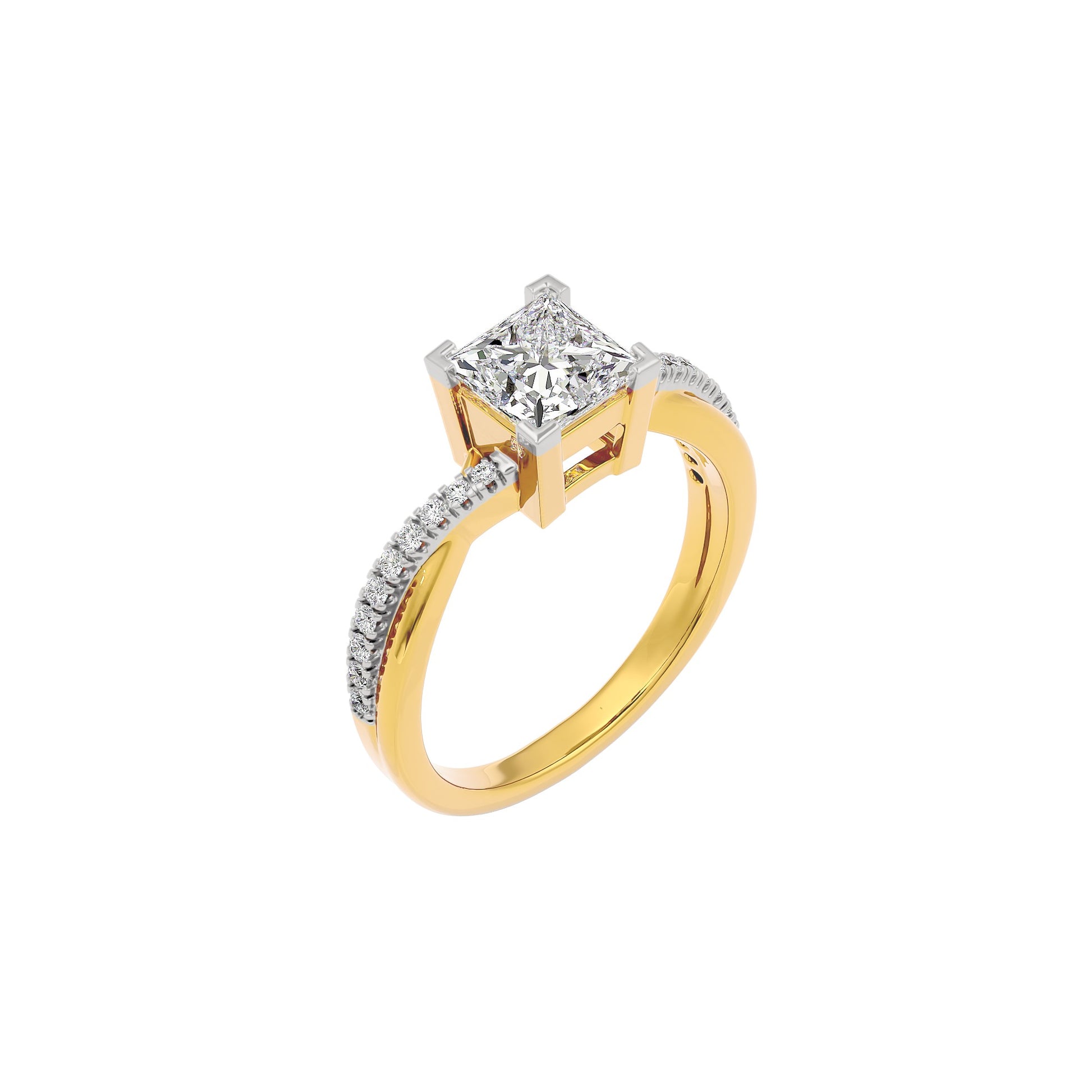 Tranquil Tides Diamond Ring 18 KT / Yellow Gold / 22