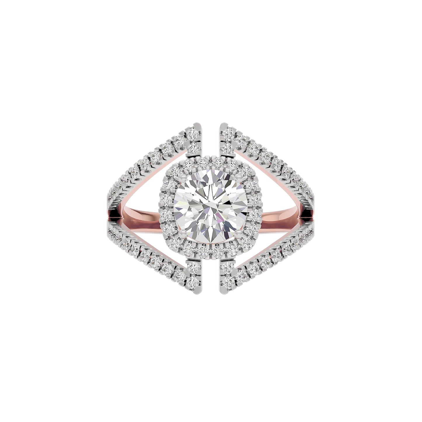 Lustrous Lullaby Diamond Ring 18 KT / Rose Gold / 22