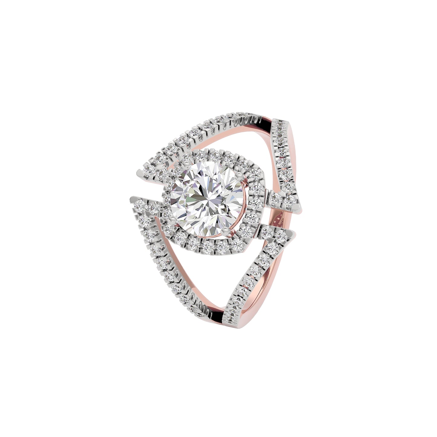 Lustrous Lullaby Diamond Ring 18 KT / Rose Gold / 22