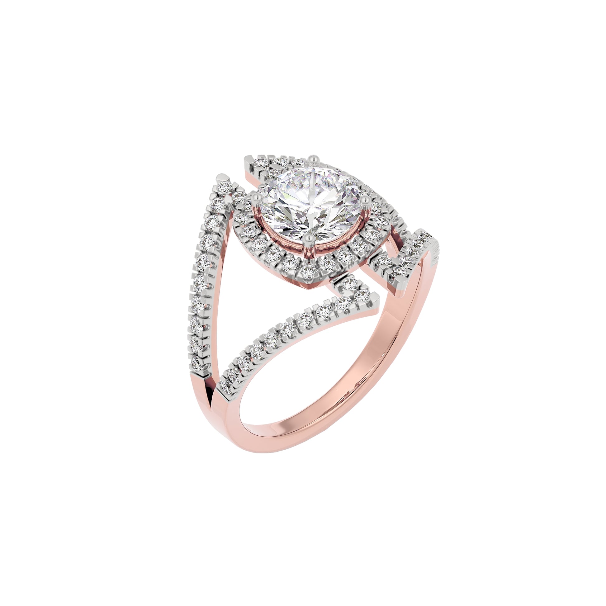 Lustrous Lullaby Diamond Ring 18 KT / Rose Gold / 22