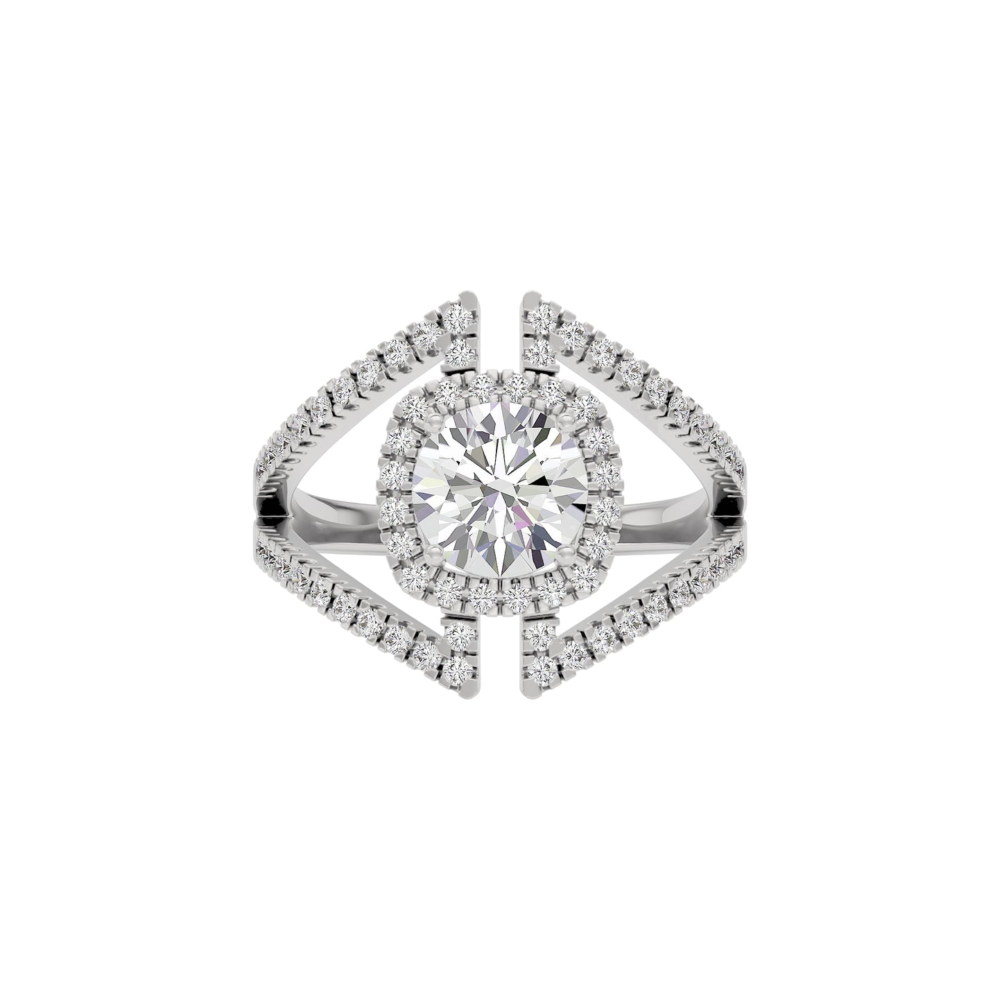 Lustrous Lullaby Diamond Ring 18 KT / White Gold / 22