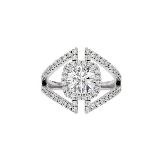 Lustrous Lullaby Diamond Ring 18 KT / White Gold / 22