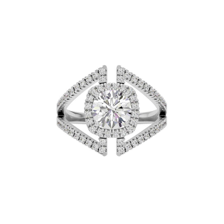 Lustrous Lullaby Diamond Ring 18 KT / White Gold / 22