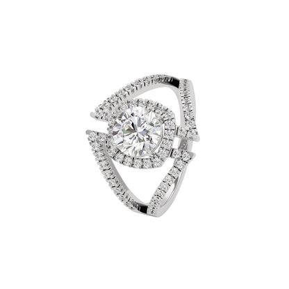 Lustrous Lullaby Diamond Ring 18 KT / White Gold / 22