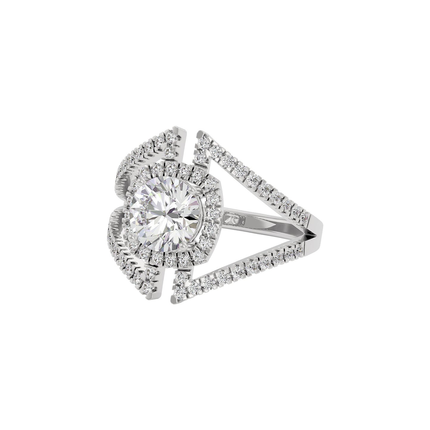Lustrous Lullaby Diamond Ring 18 KT / White Gold / 22