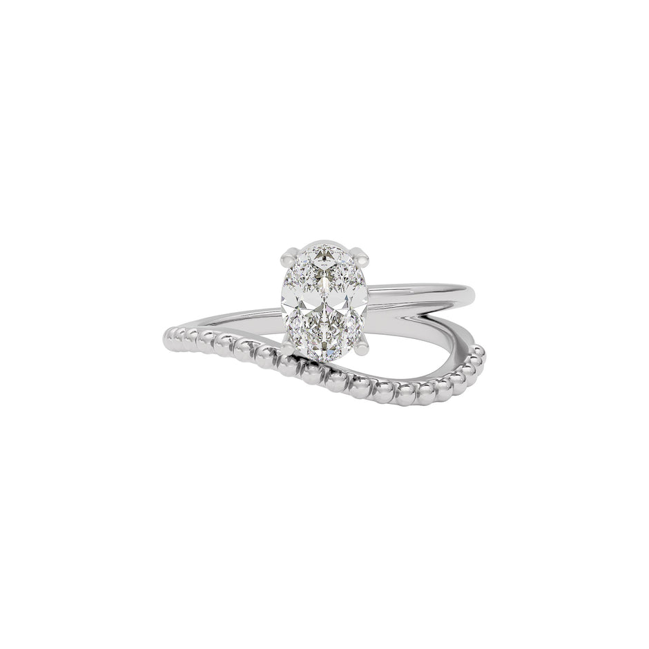 Moonlight Mirage Diamond Ring 18 KT / White Gold / 22