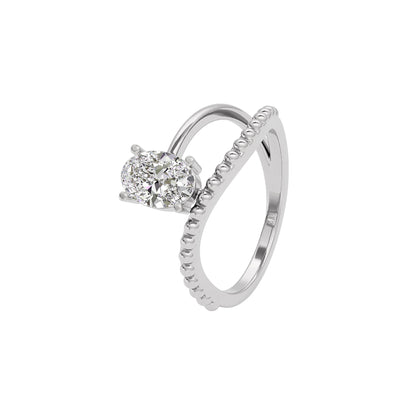 Moonlight Mirage Diamond Ring 18 KT / White Gold / 22