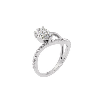 Moonlight Mirage Diamond Ring 18 KT / White Gold / 22