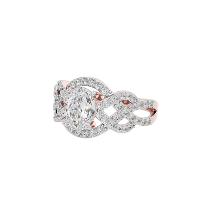 Moonstone Rhapsody Diamond Ring 18 KT / Rose Gold / 21