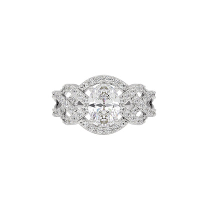 Moonstone Rhapsody Diamond Ring 18 KT / White Gold / 22