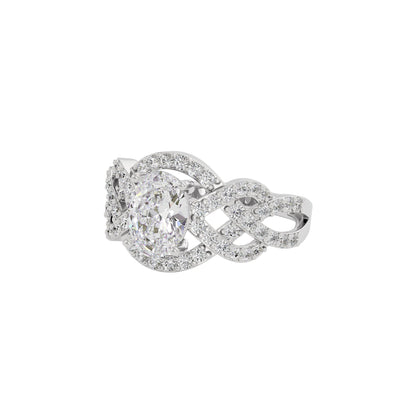 Moonstone Rhapsody Diamond Ring 18 KT / White Gold / 22