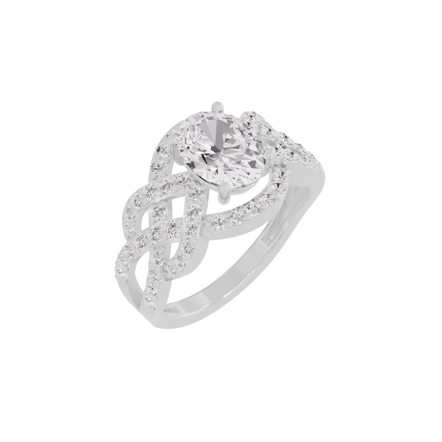 Moonstone Rhapsody Diamond Ring