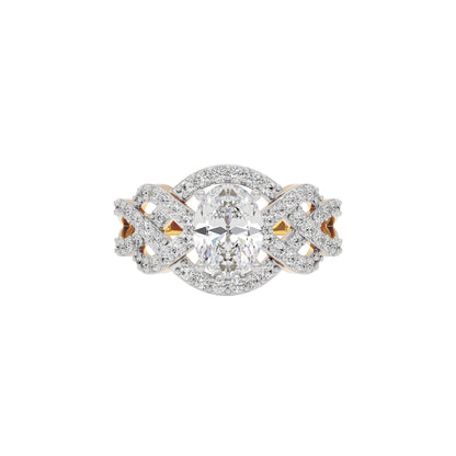 Moonstone Rhapsody Diamond Ring 18 KT / Yellow Gold / 22