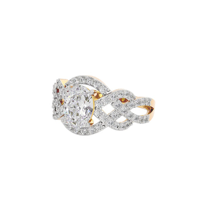 Moonstone Rhapsody Diamond Ring 18 KT / Yellow Gold / 22