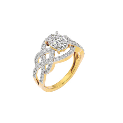 Moonstone Rhapsody Diamond Ring 18 KT / Yellow Gold / 22