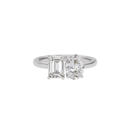 Radiant Romance Diamond Ring 18 KT / White Gold / 22