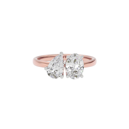 Halo Harmony Diamond Ring 18 KT / Rose Gold / 22