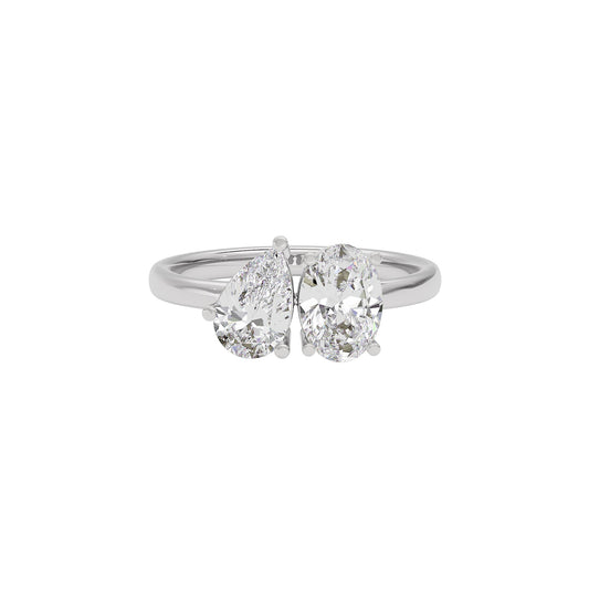Halo Harmony Diamond Ring 18 KT / White Gold / 22