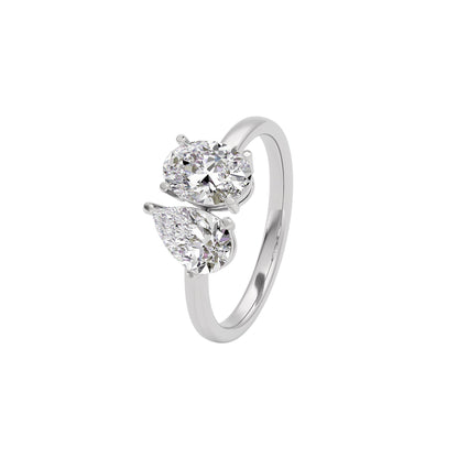 Halo Harmony Diamond Ring 18 KT / White Gold / 22