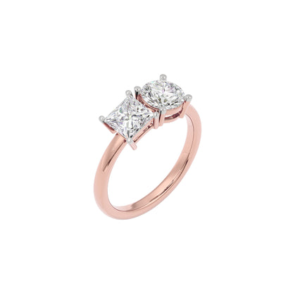Sun Kissed Dewdrop Diamond Ring 18 KT / Rose Gold / 22
