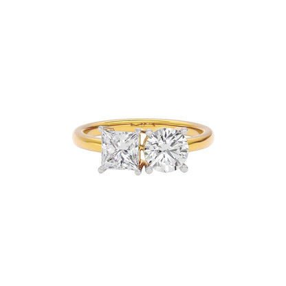 Sun Kissed Dewdrop Diamond Ring 18 KT / Yellow Gold / 22