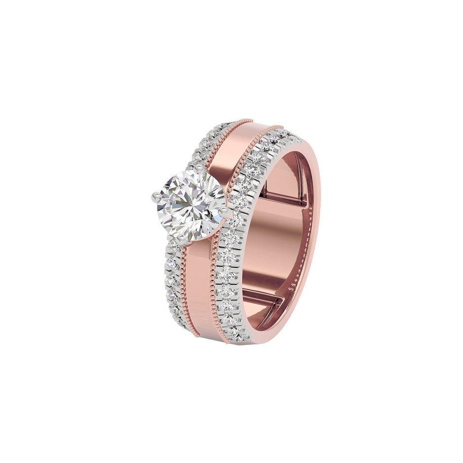 Diamond Dynasty Diamond Ring 18 KT / Rose Gold / 22