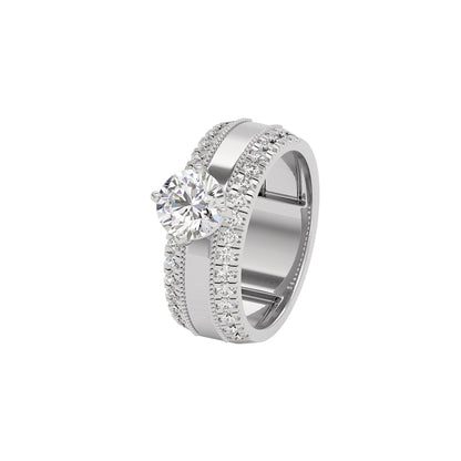 Diamond Dynasty Diamond Ring 18 KT / White Gold / 22
