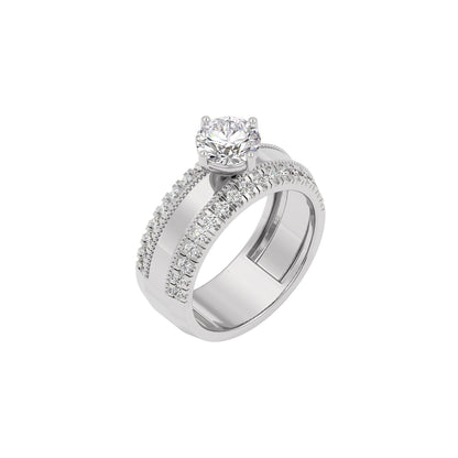 Diamond Dynasty Diamond Ring 18 KT / White Gold / 22