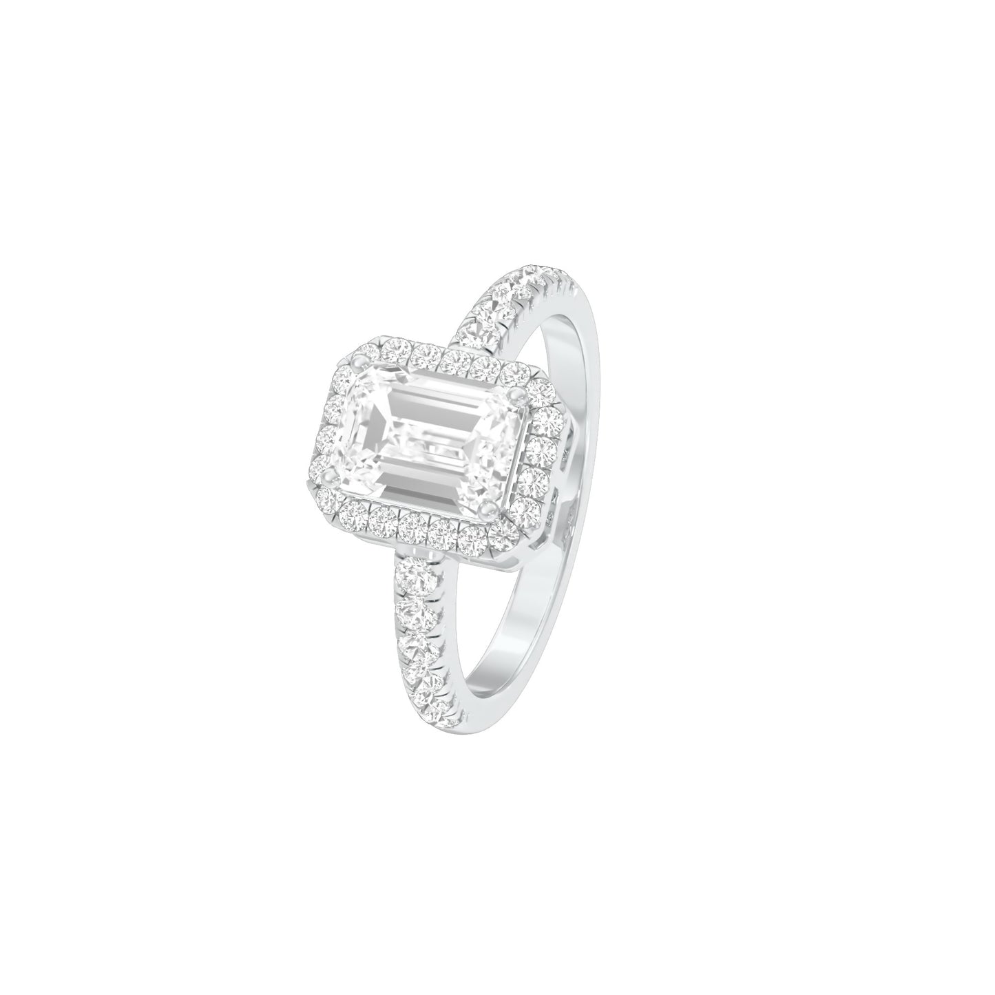 Pure Perfection Diamond Ring 18 KT / White Gold / 22
