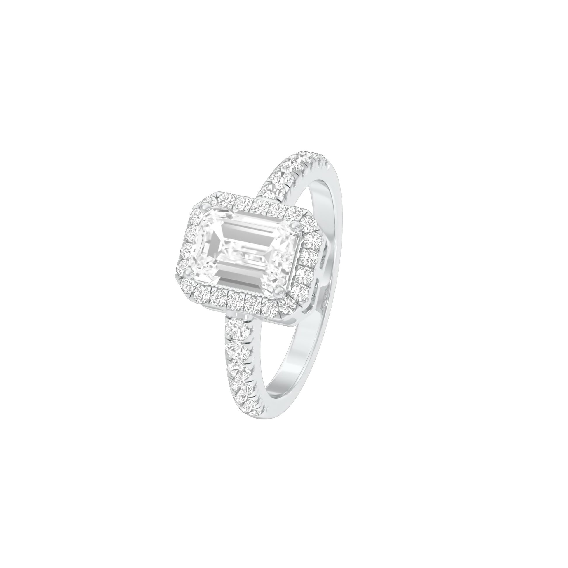 Pure Perfection Diamond Ring 18 KT / White Gold / 22