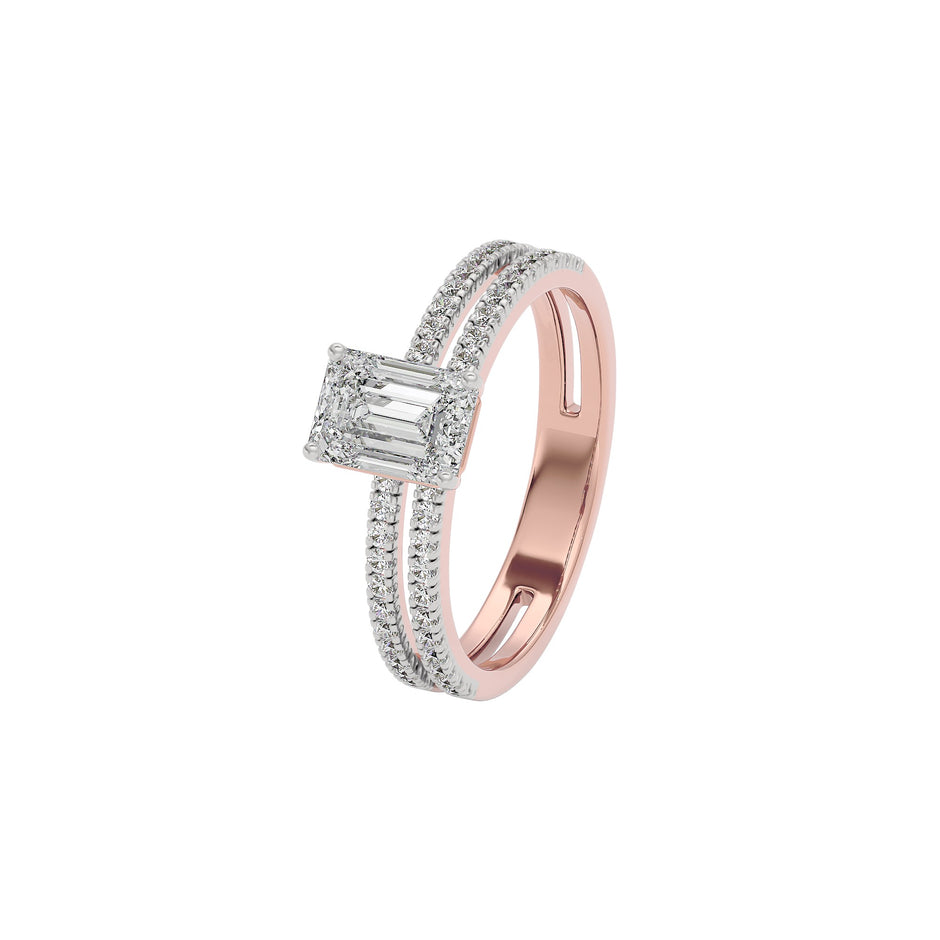 Dewdrop Dream Diamond Ring 18 KT / Rose Gold / 22