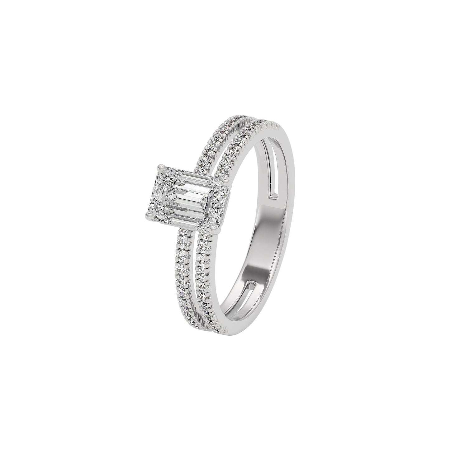 Dewdrop Dream Diamond Ring 18 KT / White Gold / 22