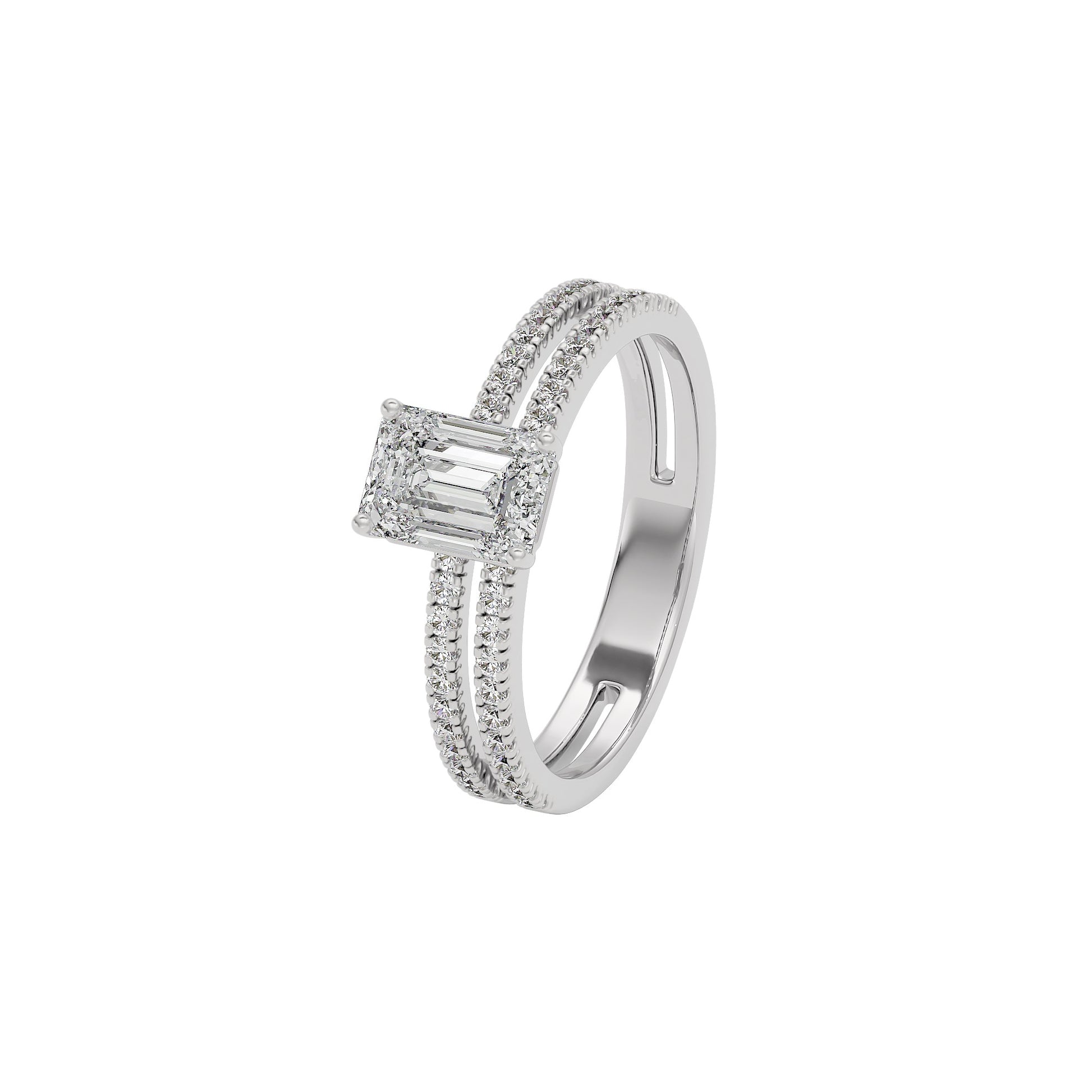 Dewdrop Dream Diamond Ring 18 KT / White Gold / 22
